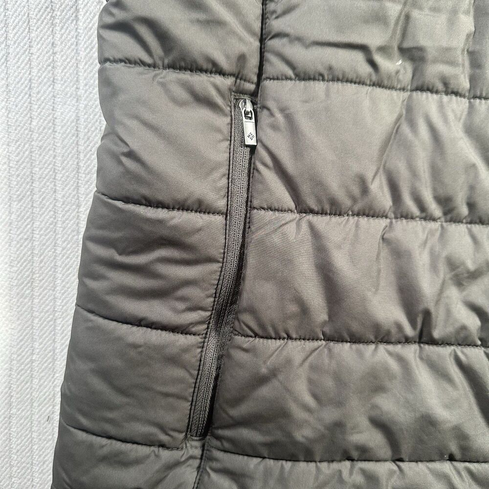 Columbia Jacket Womens 2X Green Quilted Puffer Hooded Lightweight Full Zip Coat - Picture 4 of 8